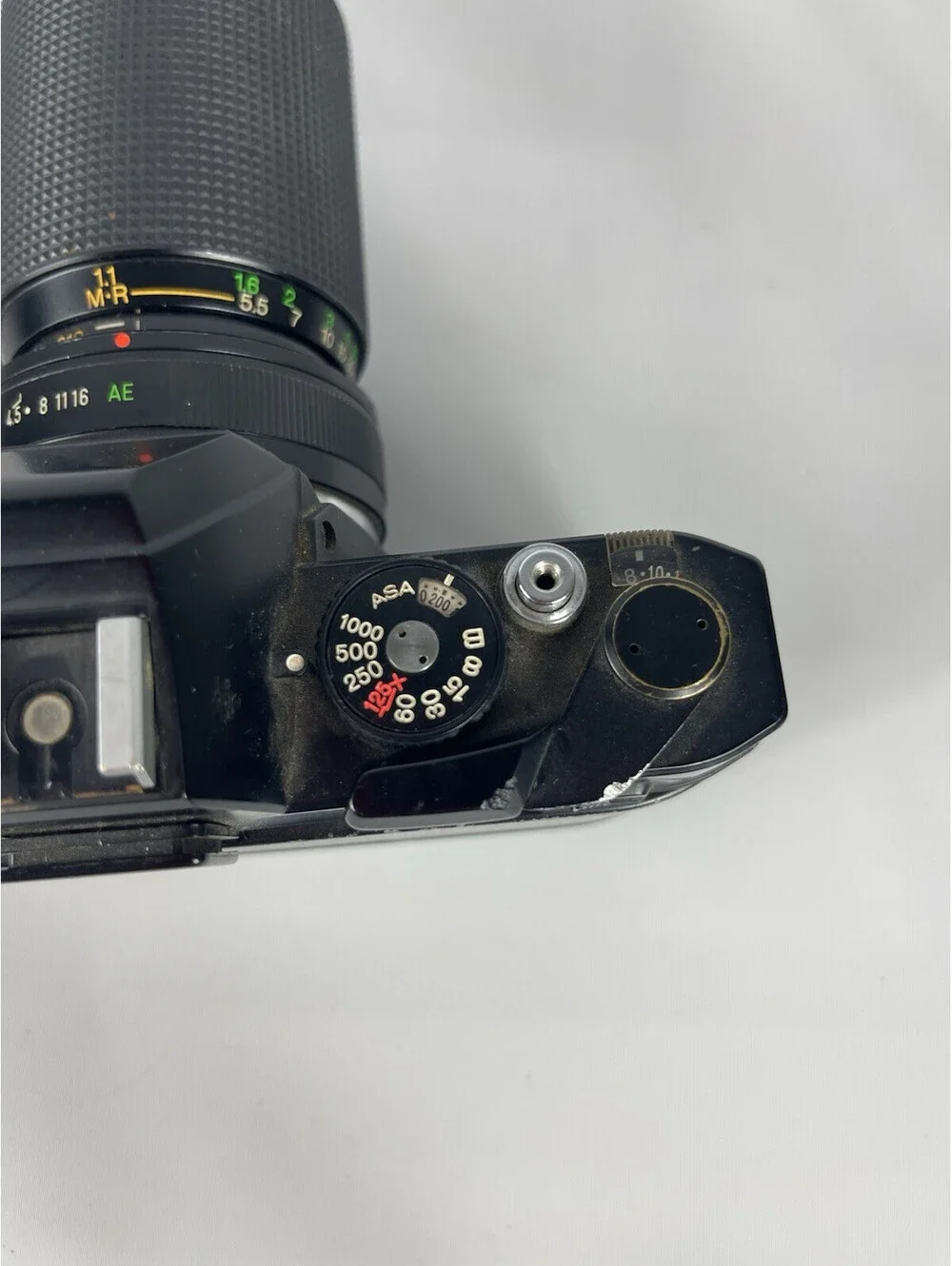 Konica Autoreflex TC 35mm Film Camera w/Extra Lens And Carry Strap